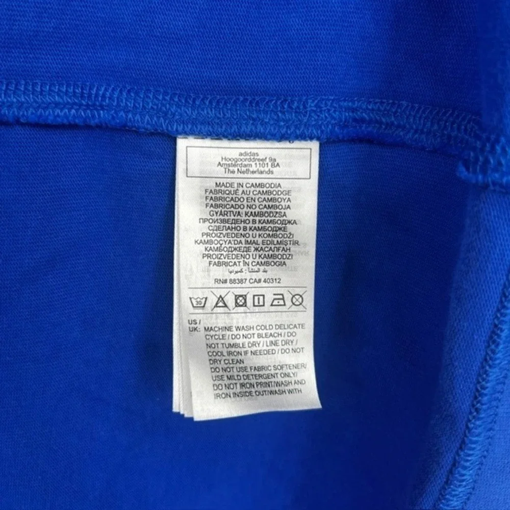 Viintage Adidas Equipment Men's Royal Blue Graphic Blueprint T-Shirt Size 2XL